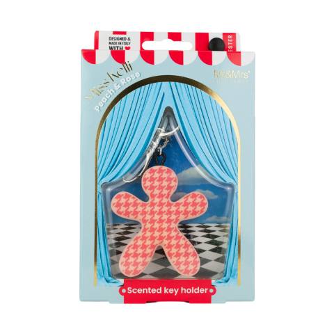 Miss Kelli Peach & Rose Pied de Poule Pink 758